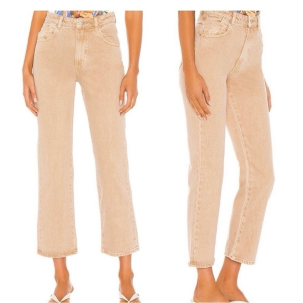 Rolla’s Jeans the High Rise Straight in Sand